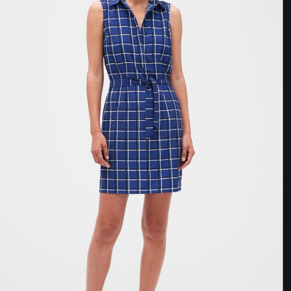 Banana Republic - Blue Shirt Dress - Picture 2 of 3